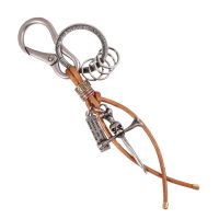 LLAVERO CUERO HOMBRE  GINO RODINIS  LL121 CAMEL