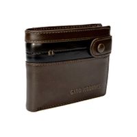 BILLETERA DE CUERO HOMBRE PAOLO 673 NEGRO GINO RODINIS