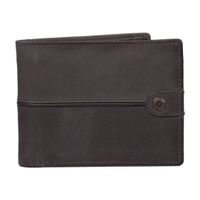 Billetera de cuero Hombre Texas 161 Gris/Marrón