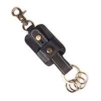 LLAVERO CUERO HOMBRE  GINO RODINIS  LL115 NEGRO