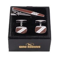 Set Pasador De Corbata Y Collera  Gino Rodinis PAS017