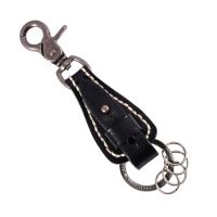 LLAVERO CUERO HOMBRE GINO RODINIS LL119 NEGRO