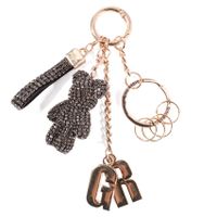 LLAVERO Y COLGANTE DE BOLSO  MUJER GINO RODINIS  LL137 NEGRO