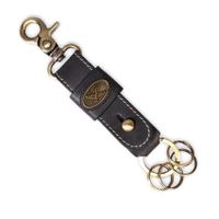 LLAVERO CUERO HOMBRE  GINO RODINIS  LL113 NEGRO