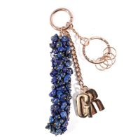 LLAVERO Y COLGANTE DE BOLSO  MUJER GINO RODINIS  LL126 AZUL