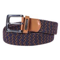 CINTURÓN ELASTICADO GINO RODINIS HOMBRE 2515 AZUL/MARRON S-M