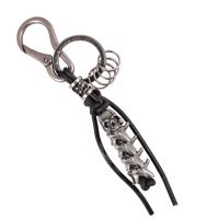 LLAVERO CUERO HOMBRE  GINO RODINIS  LL122 NEGRO