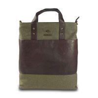 Cartera estilo Tote Bag Gino Rodinis verde oliva 2200