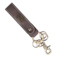 LLAVERO CUERO HOMBRE  GINO RODINIS  LL112 CAFÉ