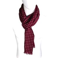 Bufanda de lana PH012 burdeos