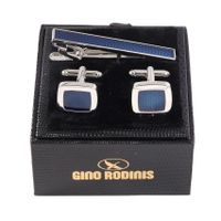 Set Pasador De Corbata Y Collera  Gino Rodinis PAS016