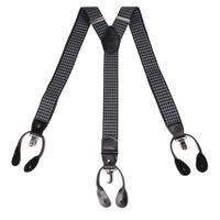 Suspensor Gino Rodinis Negro con rombos color Gris  SP015