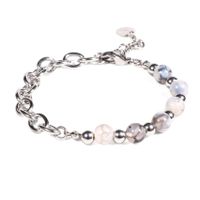 BRAZALETE UNISEX GINO RODINIS B539 | Gris/Plateado