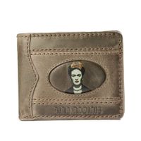 Billetera Gino Rodinis Coco 992.1 Frida Kahlo Verde