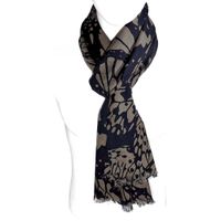 Bufanda de lana PH007 café