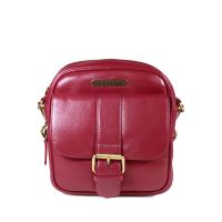 MORRAL DE CUERO GINO RODINIS 1260 ROJO