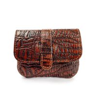 Tarjetero Gino Rodinis monedero croco 783 marrón/amarillo