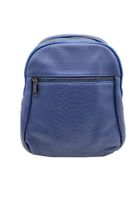 Mochila Cuero Azul Marino CRU47