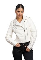 Chaqueta CHG80 Ecocuero Blanco