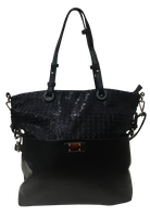 Cartera Cuero Ecológico CRR48 Negro