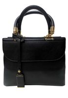 Cartera Cuero Ecológico CRM12 Negro