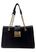 Cartera Cuero Ecológico CRO58 Negro