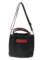 Cartera Cuero Ecológico CRP44 NegroRojo