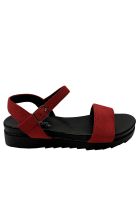 Sandalia Gamuza Ecológica ZAZ16 Rojo