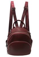 Mochila Cuero CRT19 Burdeo