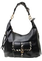 Cartera Cuero Ecológico CRU01 Negro