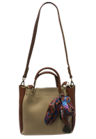 Cartera Cuero Ecológico CRO47 Beige