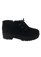 Botín Gamuza Ecológica ZAW81 Negro