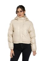 Chaqueta Puffa CHG74 Ecocuero Beige