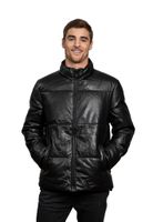 Chaqueta Puffa CHG75 Ecocuero Negro