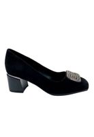 Zapato de taco Ecocuero ZB012 Negro