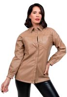 Camisa EcoCuero CHG61 Beige