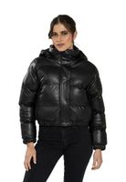 Chaqueta Puffa CHG74 Ecocuero Negro