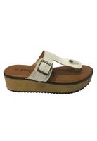 Sandalia cuero ecológico Blanca ZAV92