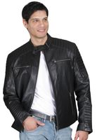 Chaqueta Cuero CHG53 Negro