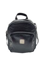 Mochila Cuero Negro CRU75