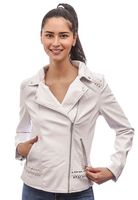 Chaqueta Ecocuero CHG32 Blanco