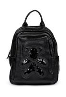 Mochila cuero CRU46 Negro