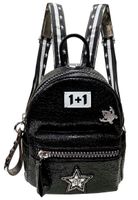 Mochila Cuero Ecológico CRO23 Negro