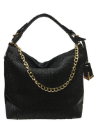 Cartera Cuero Ecológico CRO28 Negro