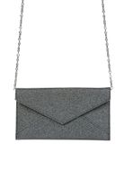 Cartera de fiesta CRX30 Plata Ecocuero