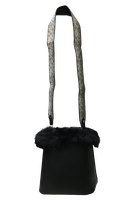 Cartera Cuero Ecológico CRO31 Negro