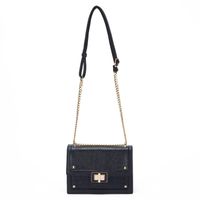 Cartera  Retro Con Tapa Grande  Gacel  Negro  Car3216