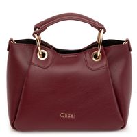 Cartera  Dos Asas Pequeña  Gacel  Burdeo  Car3488