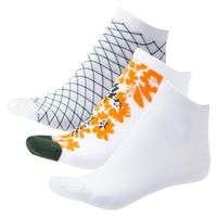 Calcetin  Tripack Bamboo Corto  Gacel  Naranjo  Cal0053