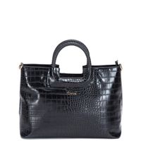 Cartera  Dos Asas Mediana  Gacel  Negro  Car3200